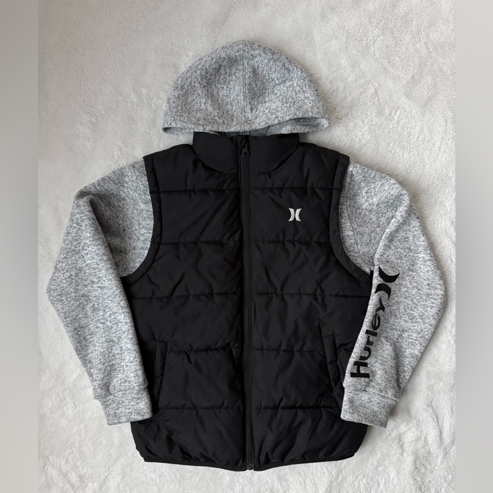Hurley Kids’ Contrast Twofer Puffer Jacket